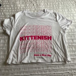 Kittenish cropped t-shirt